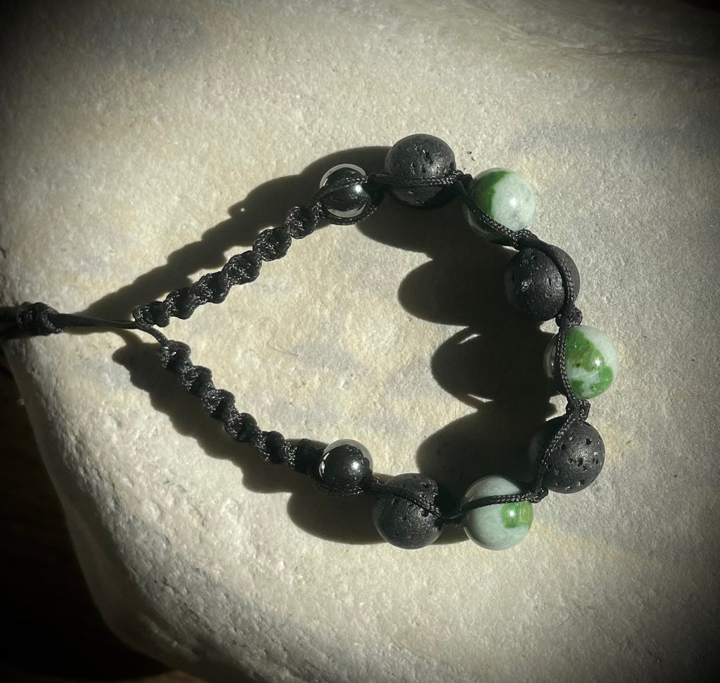 Bracelet en Smaragdite du Mattmark (VS)